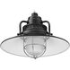 R Series Satin Black 14 inch Railroad Shade